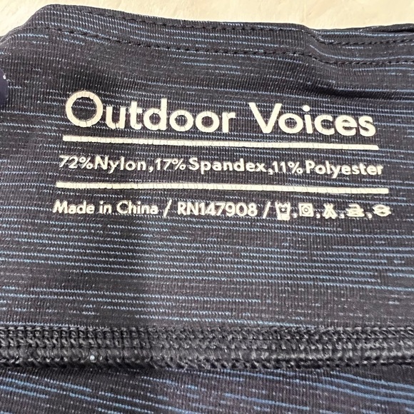 OUTDOOR VOICES | Blue on Blue Yoga Activewear Fitness Tights/Leggings - Picture 6 of 8
